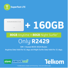 Huawei B535-932A White + 160GB Telkom LTE Data